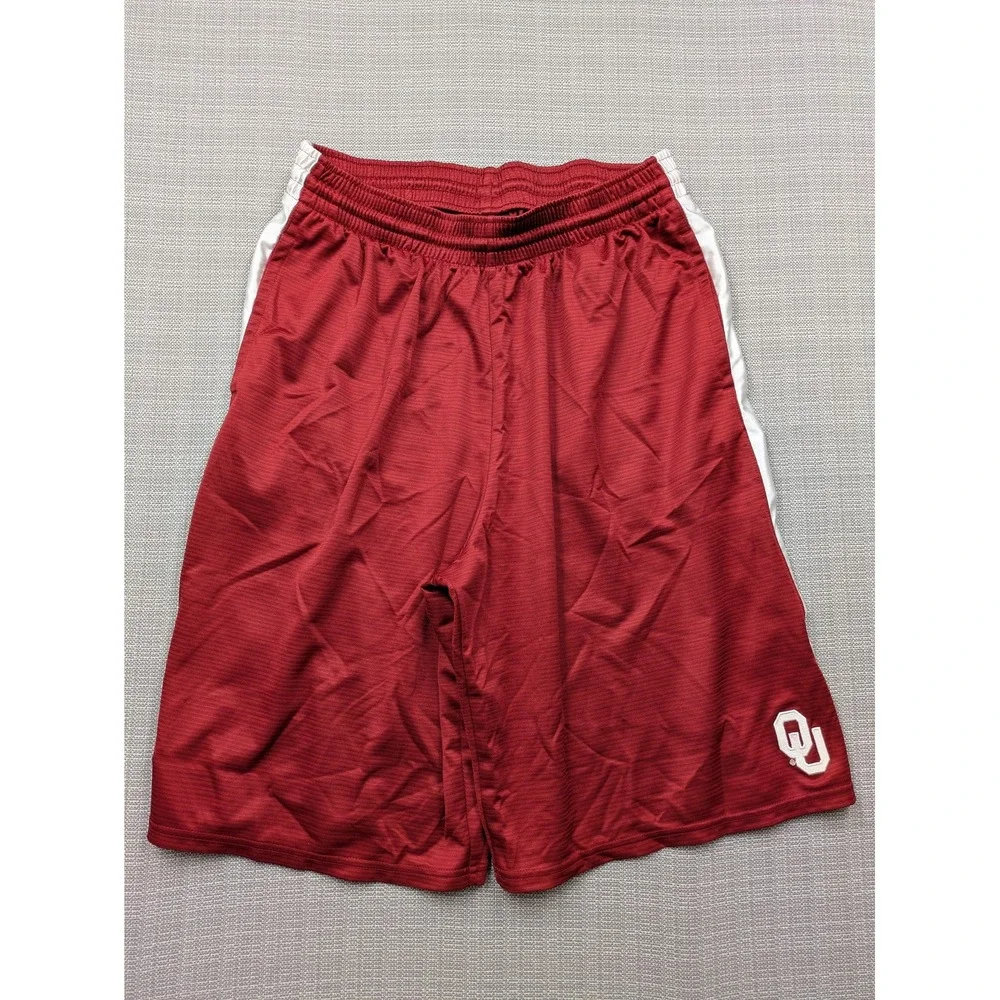 Oklahoma Sooners Shorts Mens XL Red NCAA Basketball Nike Elite Polyester